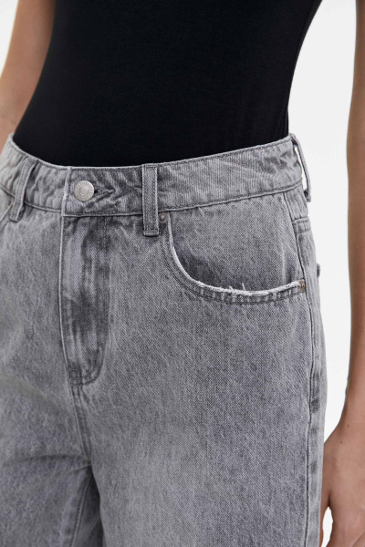 Шорты джинсовые удлиненные/Denim shorts (29/L, светло-серый/light grey)