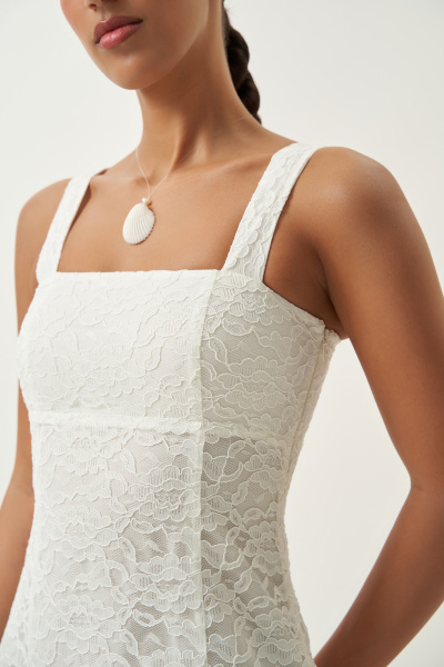 Платье из кружева (молочный) (M) 