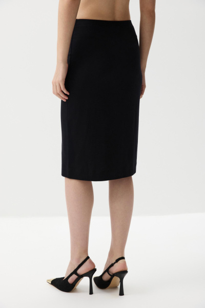 Юбка прямая из вискозы (Черный) (M) 