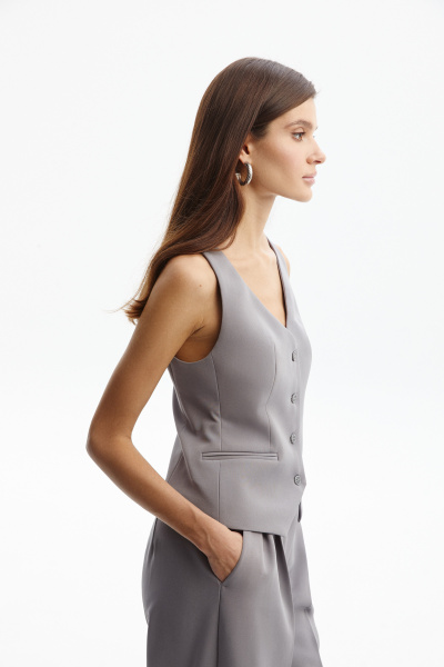 Жилет классический (XS, серый)