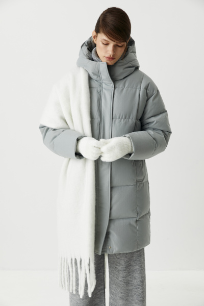 Перчатки из пушистой пряжи (белый) (one size) 