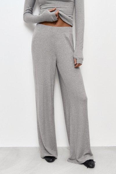 Брюки из мягкого трикотажа (XS/S, серый) 