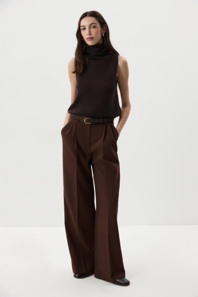 Топ ажурный  (Шоколадный) (M) 