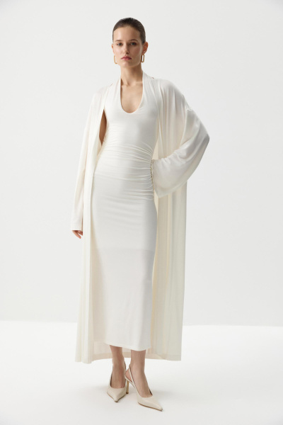 Платье с открытой спиной (Молочный) (M) 