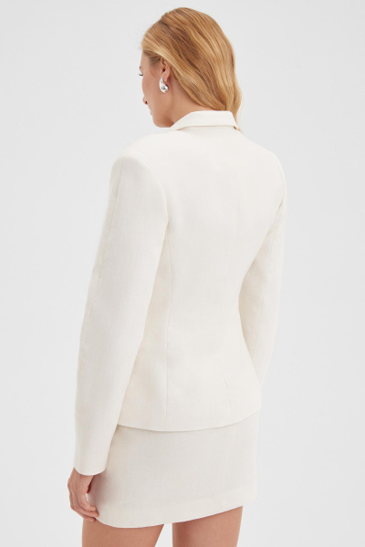 Жакет изо льна (молочный) (M) 