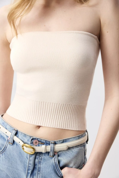 Топ-бандо вязаный (Ванильный) (M) 