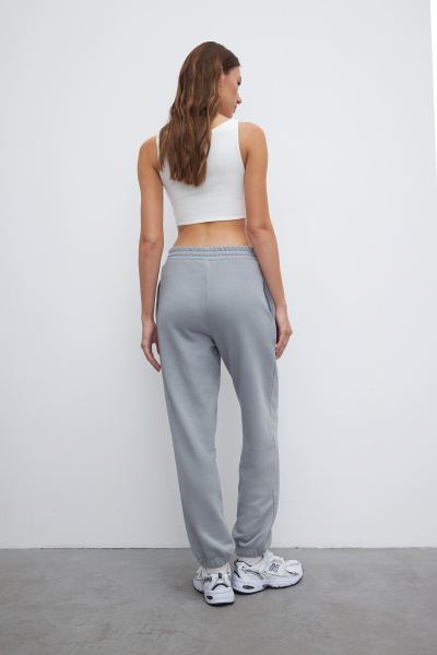 Джоггеры на резинке (XS/S, серый)