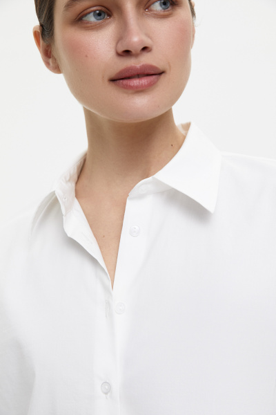 Рубашка свободного кроя (M/L, молочный) 2207