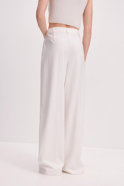 Брюки палаццо (белый) (M) 