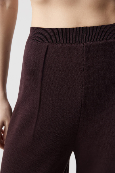 Брюки вязаные с защипами (Шоколадный) (M/L) 