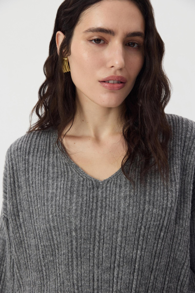 Джемпер с шерстью альпаки (Серый) (M/L) 