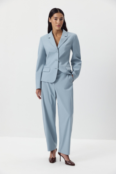 Брюки-бананы (серо-голубой) (M) 