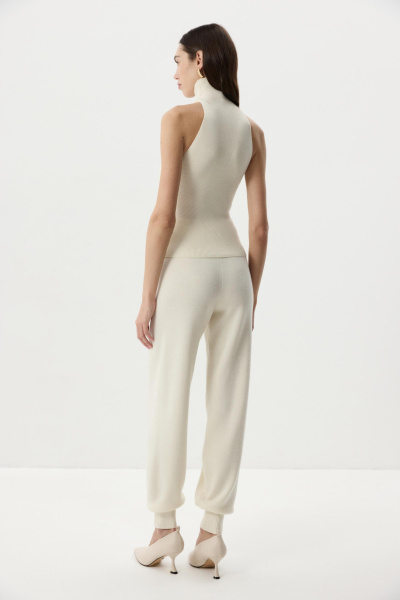 Топ-халтер вязаный (Молочный) (M) 