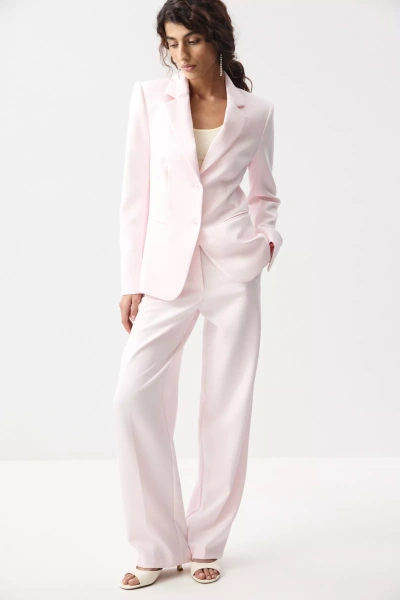 Брюки прямые (Нежно-розовый) (M)