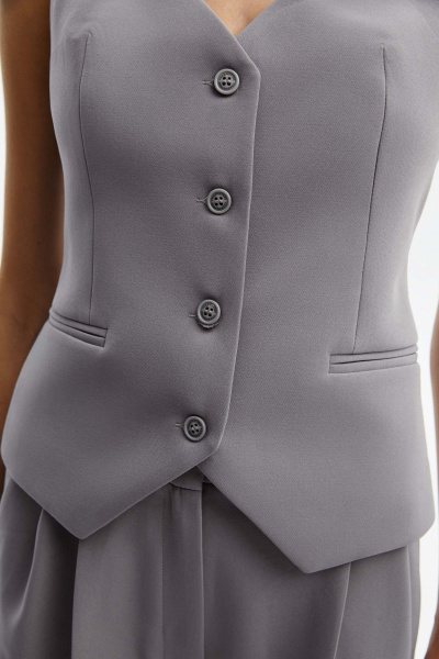 Жилет классический (XS, серый)