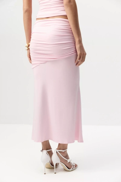 Юбка-годе из вискозы (светло-розовый) (S)