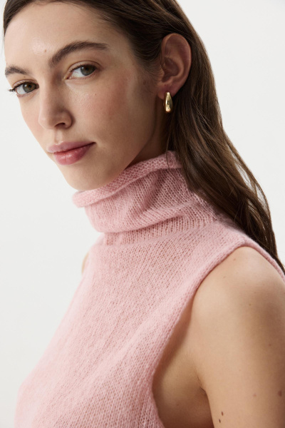 Топ ажурный  (Розовый) (M) 