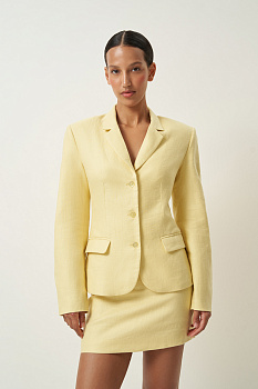 Жакет изо льна (желтый)