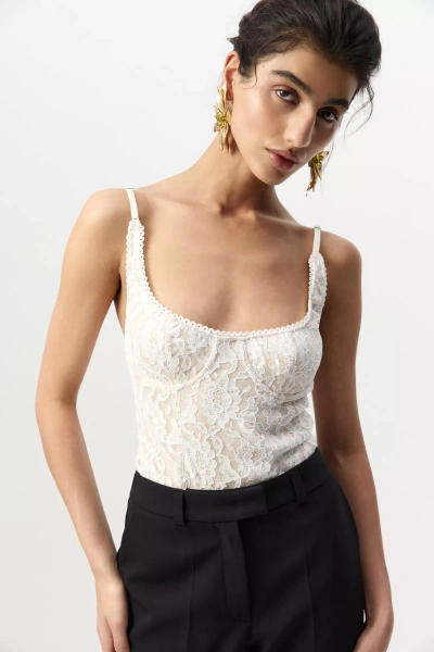 Боди из кружева (Молочный) (M) 