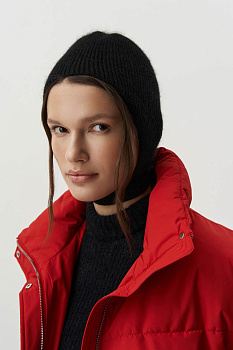 Чепчик из ангорской шерсти (черный)