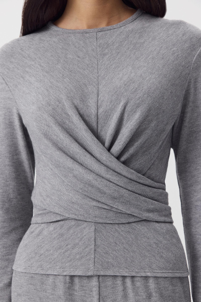 Лонгслив с завязками на талии (Серый) (M) 