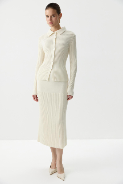 Юбка вязаная (Молочный) (XS/S) 