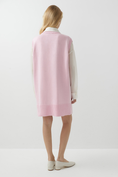 Платье-жилет вязаное (one size, барби        ) 2169