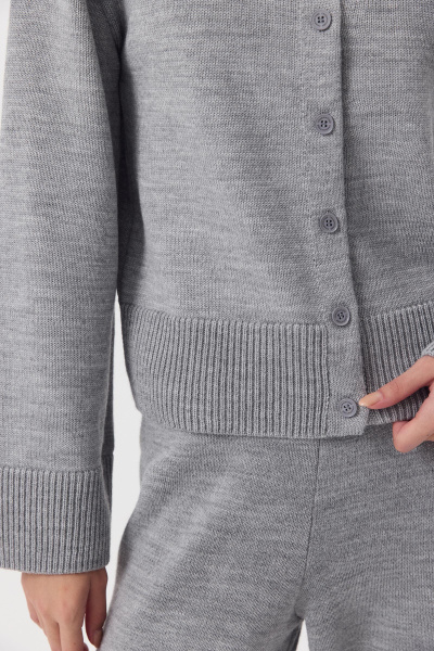 Кардиган из шерсти  (серый) (M/L) 