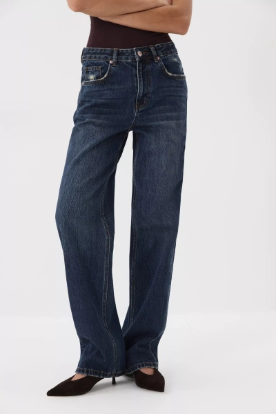 Джинсы Loose Straight (винтажный синий с тинтом) (L) 