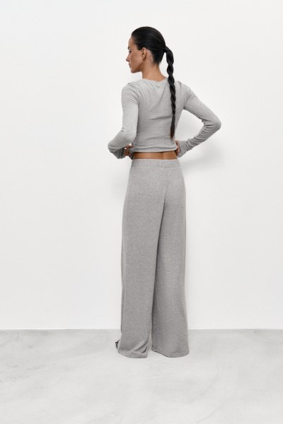 Брюки из мягкого трикотажа (XS/S, серый) 