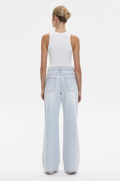 Джинсы палаццо с разрезами/Denim palazzo with cuts (26/XS, голубой/blue) 1741