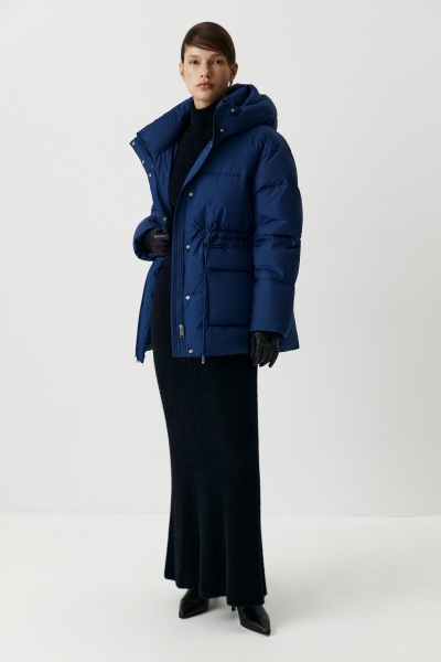 Куртка объёмная приталенная (синий) (XS) 