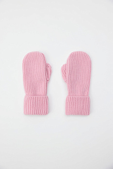 Варежки из шерсти мериноса (Розовый)