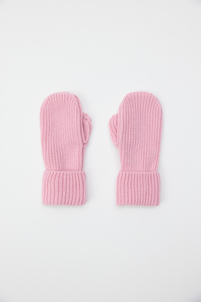 Варежки из шерсти мериноса (Розовый) (one size)