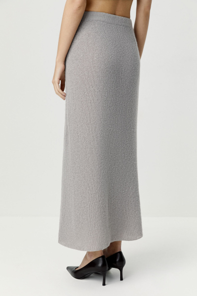 Юбка ажурной вязки (M/L, светло-серый) 