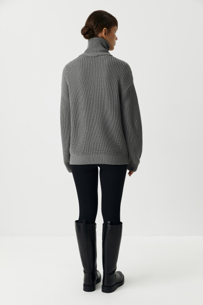 Кардиган на молнии из хлопка (серый) (M/L) 