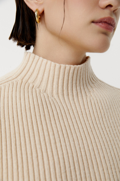 Платье вязаное с кейпом (бежевый) (XS/S) 