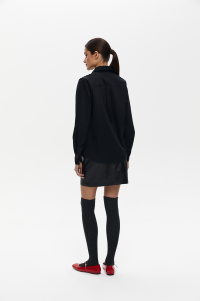 Рубашка базовая (XXS, черный) 