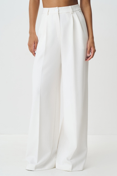 Брюки палаццо (молочный) (M) 