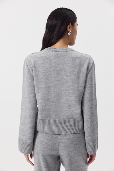 Кардиган из шерсти  (серый) (M/L) 