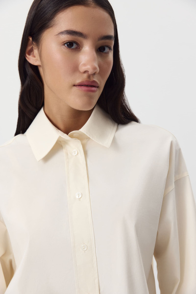 Рубашка из мягкого хлопка (сливочный) (M/L) 