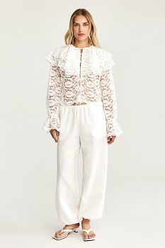 Блузка из кружева (молочная)