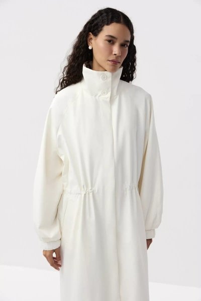 Тренч с водоотталкивающей пропиткой (молочный) (M/L) 