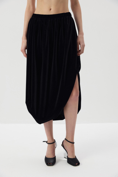 Юбка - баллон из бархата (Черный) (XS/S) 