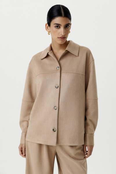 Рубашка из замши (бежевый) (XS) 