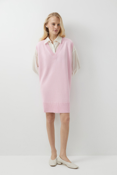 Платье-жилет вязаное (one size, барби        ) 2169