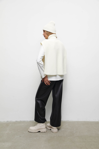 Манишка удлиненная (one size, молочный) 