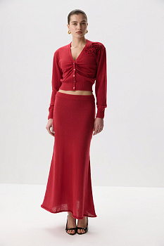 Юбка-годе (винный)