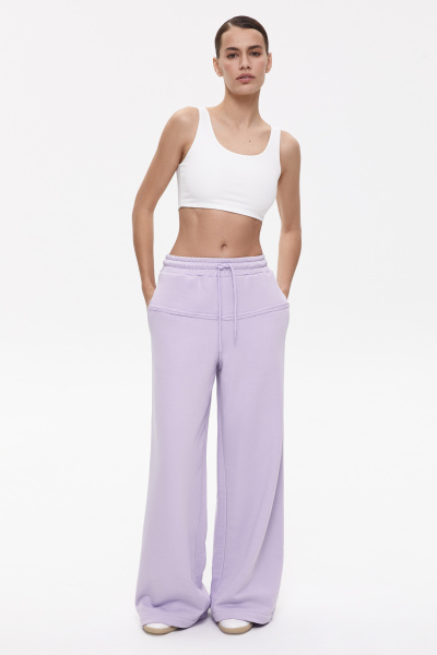 Кроп-топ трикотажный (L, молочный) 2207