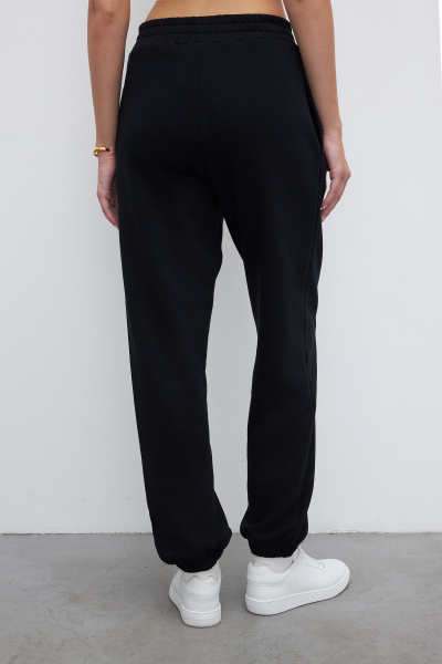 Джоггеры на резинке (XS/S, черный) 